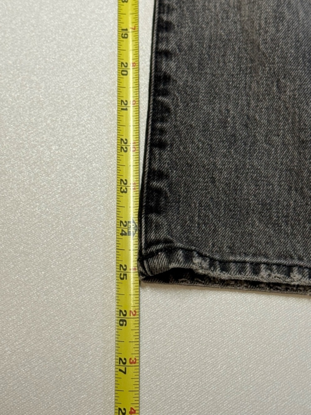 FRAME Le Nouveau Straight Jeans Gray Washed High Rise Size 25 Premium Denim - Picture 14 of 15